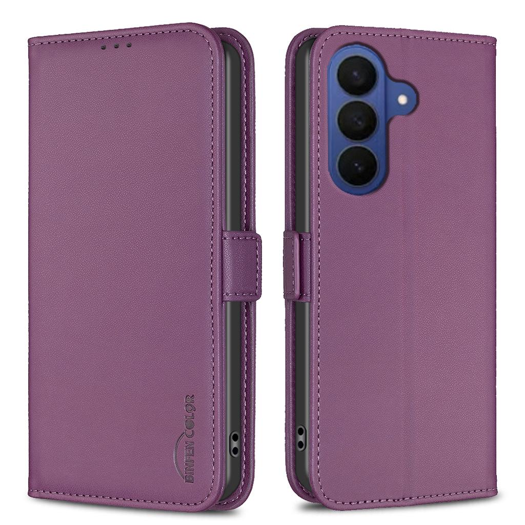 For Samsung Galaxy S26+ Case BINFEN COLOR BF31  PU Leather Flip Folio Phone Wallet Cover