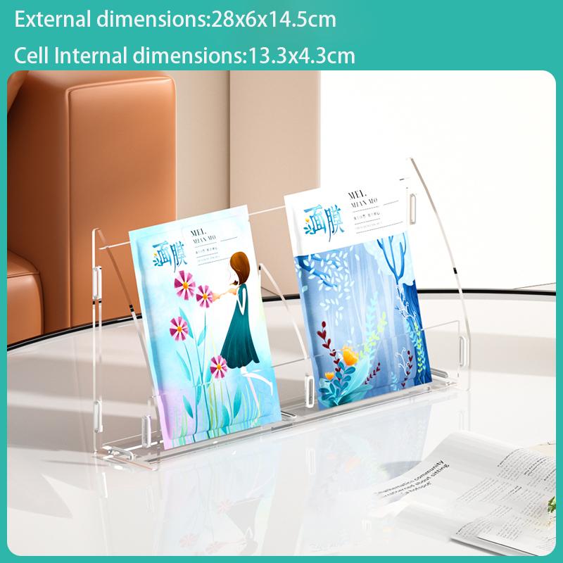 Multi-Layer Transparent Acrylic Mask Display Rack Home Cosmetics Storage Store Exhibitor Masks Decorative Makeups Display Stand