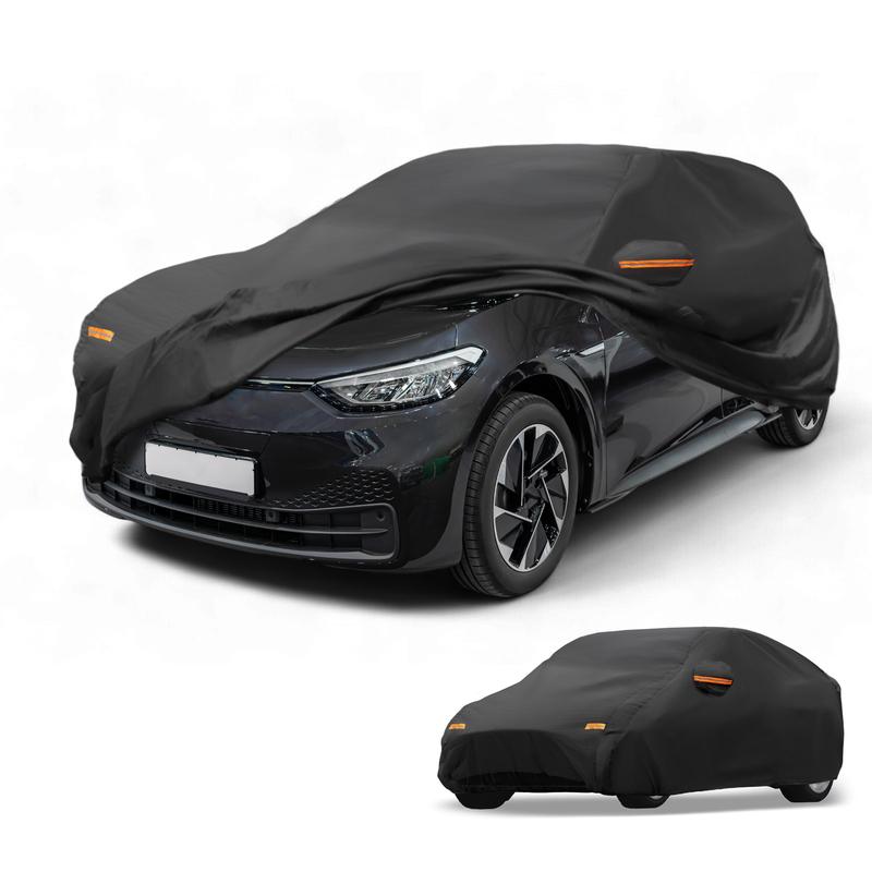 Motoforti Car Cover Waterproof All Weather for Volkswagen ID.3 -2024 Black 210D-PU