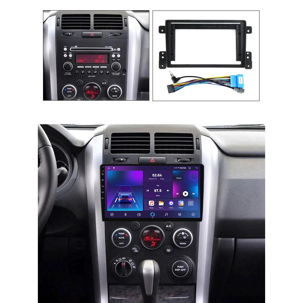 Android Car-Play Car Radio For Suzuki Grand Vitara 3 2005 - 2015 Multimedia Player Head Unit Stereo GPS Navigation BT WIFI,2+64GB