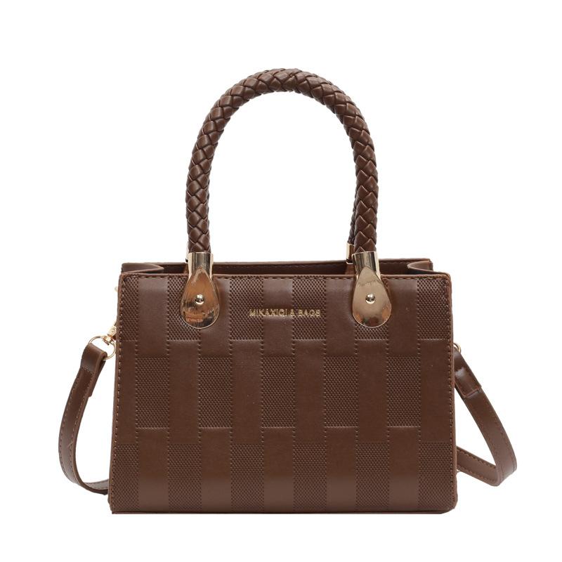 

Женская сумка-тоут Новая на плечо Мессенджер Женская сумка темно-коричневого