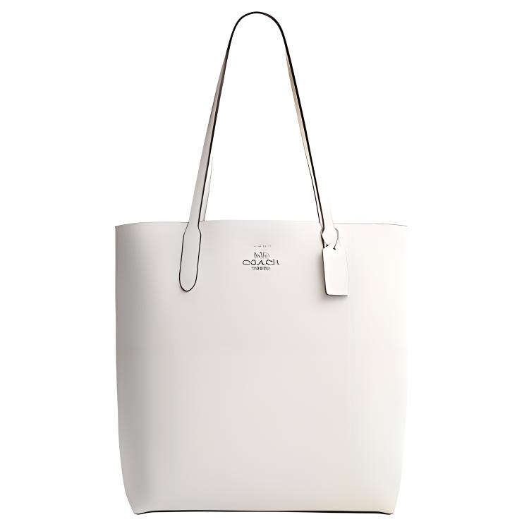 COACH Double Sided Leather Handbag, Shoulder Bag Large Women's White CP037-SVHA