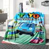 Coperta in Flanella con Stampa di Tayo il Piccolo Autobus Alta Qualità Calda Confortevole Coperta per Tutte le Stagioni Perfetta per Regali Decorazioni per la Casa