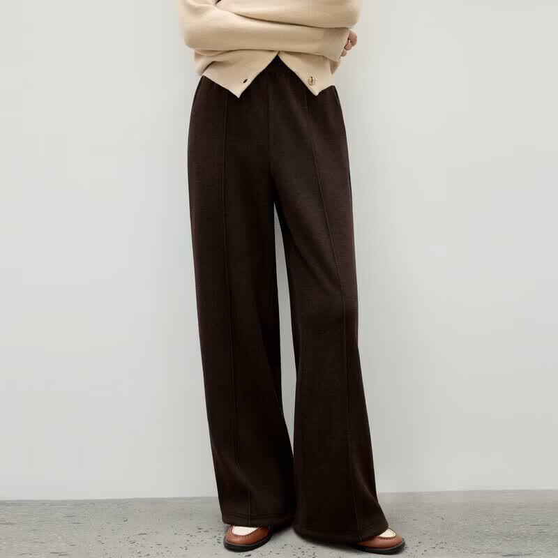 Women's Elegant High-Waisted Straight-Leg Casual Pants