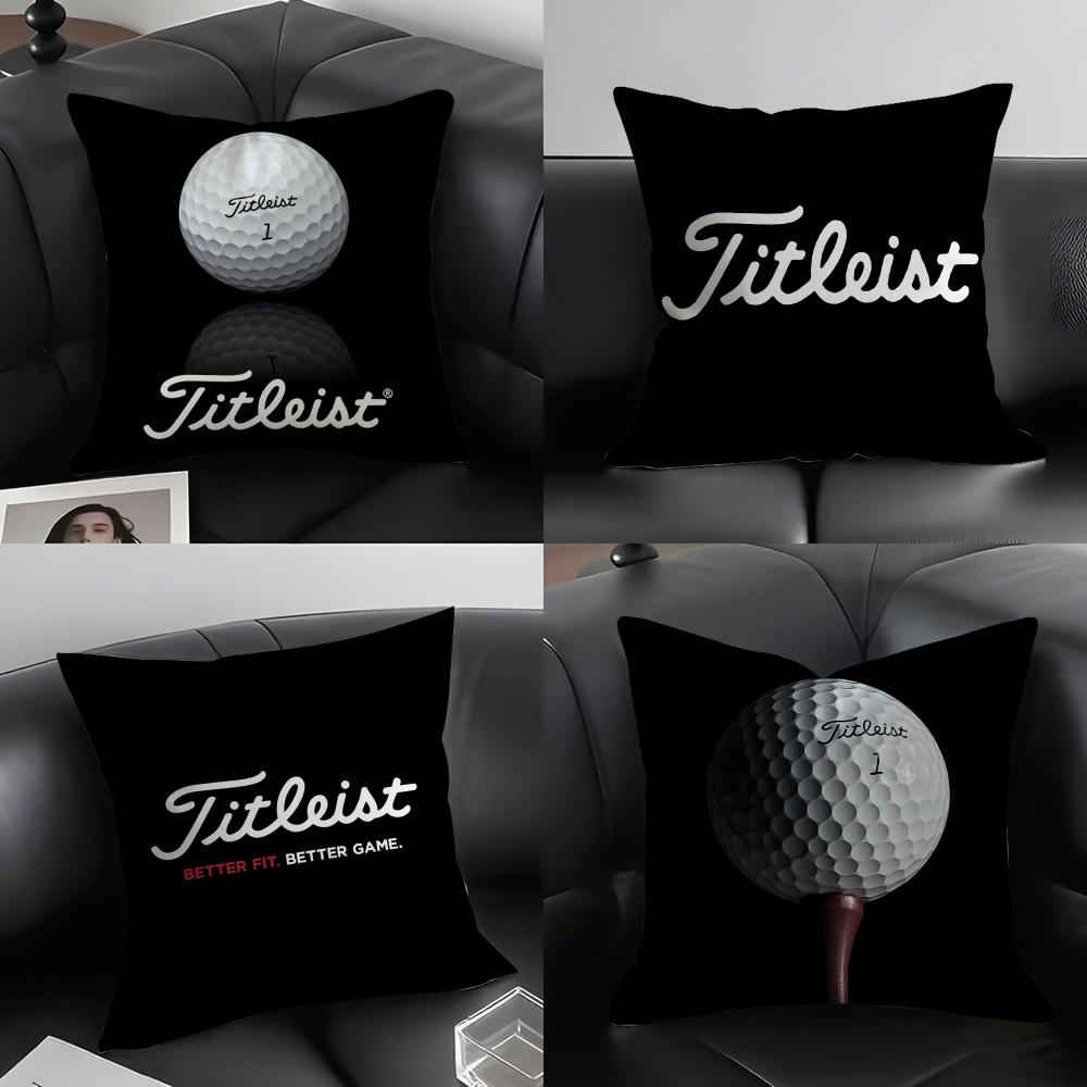 Golf Sports TTitleistS Cushion Cover Elegant Comfort Pillowcase Sofa Bed Doublesided Printed Invisible Zipper Home Decor