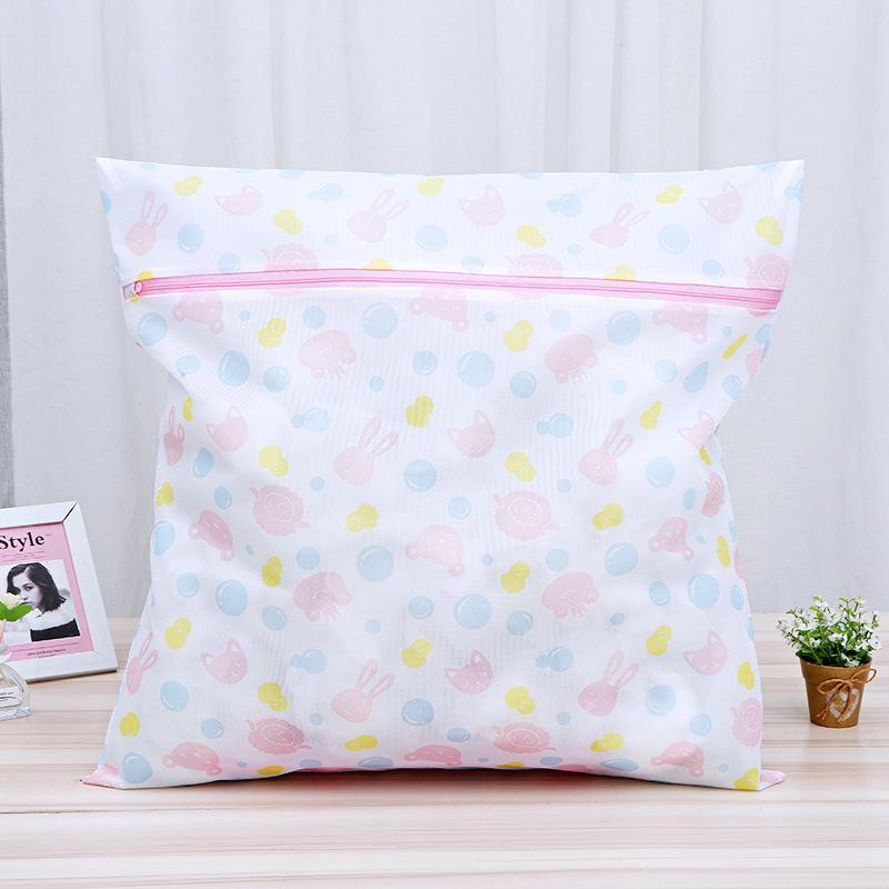 Laundry Bags Cute Print Rabbit Fine Mesh Clothes Storage Pouch Dirty Clothes Organizer Washing Bags For Washing Machine Bag