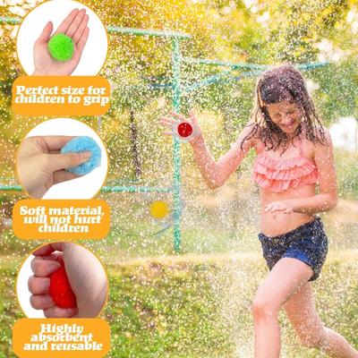 Wiederverwendbare Wasserballons Wiederverwendbare Wasserballons für Outdoor-Spielzeug Weich Mehrfarbig Strandspielzeug für Kinder Erwachsene Familie Outdoor
