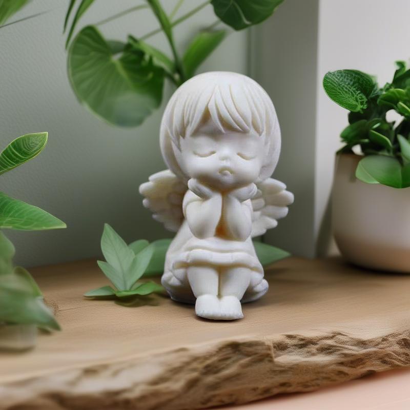 Engel Mädchen Skulpturen Figuren Elfenbeinimitatmaterial Niedlich Heim Zimmer Büro Auto Dekorieren kleine Statuen Das beste Geschenk