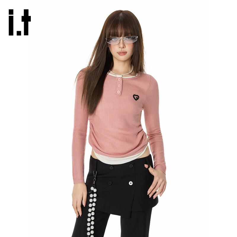 GROUND ZERO Women s Color-Block Faux Two-Piece Knit Sweater M