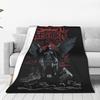 Ozzy Osbourne Angel Wings Blanket Black Sabbath Picnic Flannel Bedding Throws For Living Room Super Warm Bedspread Birthday Gift