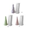 Tree Shaped Silicone Candle Mold Christmas Tree Resin Mold 3D Ornament Mould Handmade-Soap Epoxy Molds Home Decor