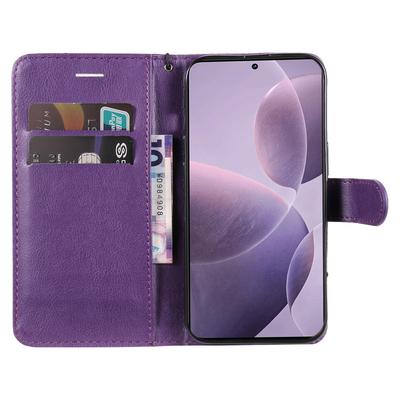 For Xiaomi Redmi K70 5G/K70 Pro 5G/Poco F6 Pro 5G Case Solid Color Leather Mobile Cover Wallet Stand with Strap