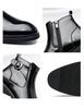 Men's Winter Chelsea Boots: High-Top British Style Patent Leather Pointed Toe, Korean Trend Versatile Martin Boots