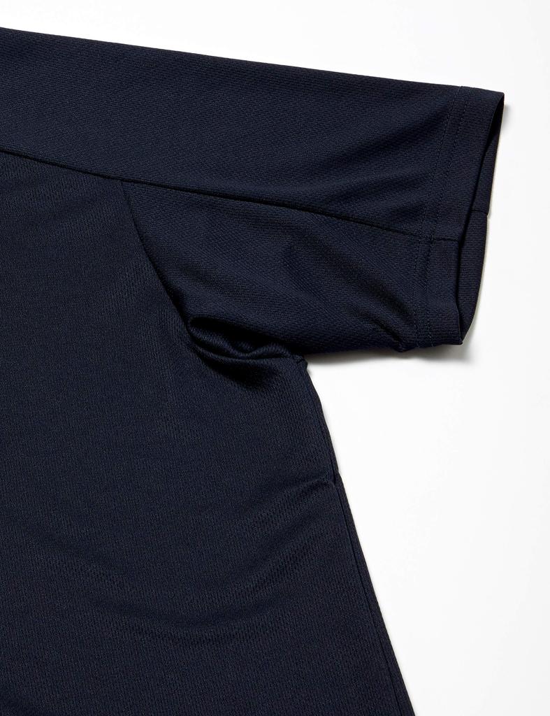 Mizuno Training Wear Polo Shirt Short Deep Navy x Lime Size S (Button-Down), Sleeve, Standard, Moisture-Wicking, Quick-Drying, 32MA9180, Green, (Japan