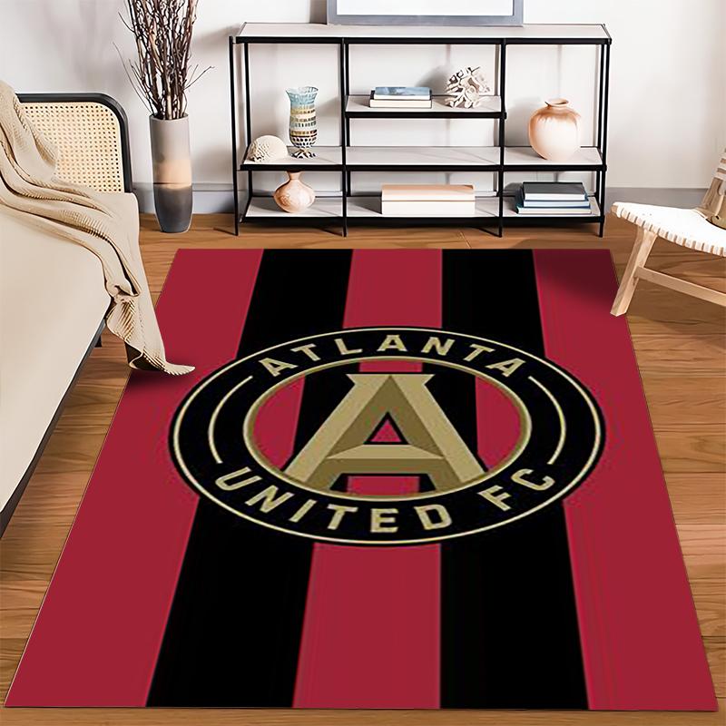 Atlanta United FC Logo Rug Non-slip Rug Suitable for Living Room and Bedroom Sofas