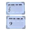 Double-Sided Magnetic Music Staff Whiteboard High Low Notes Teaching Aid Mini Dry Erase Board Students Teachers Music Classroom Supplies