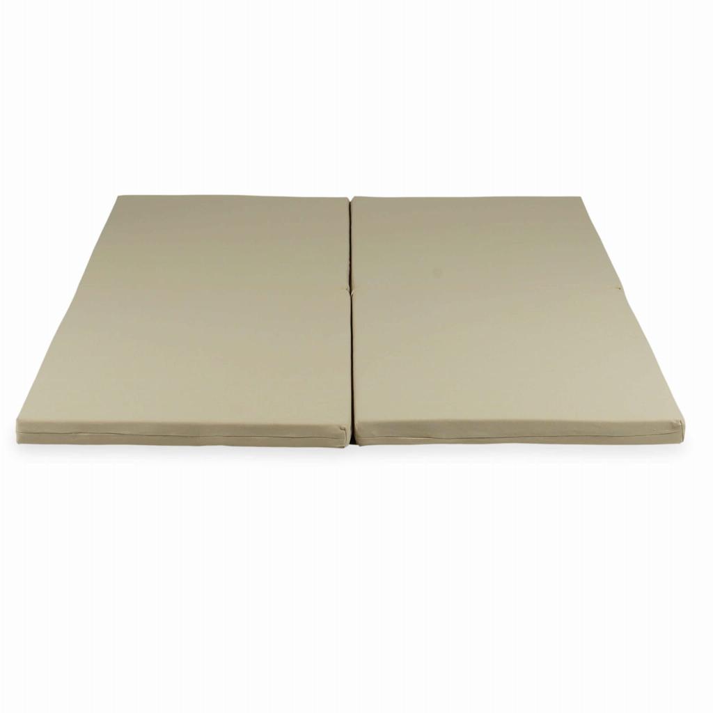 Tappeto Gioco 120X120cm Per Bambino Quadrato Pieghevole, Beige