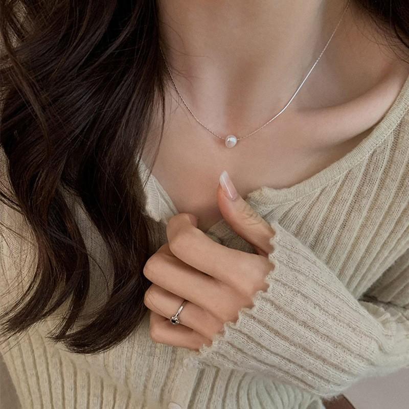 Double Layered Camellia Necklace for Women's Light Luxury Fashion Design Necklace Neck Chain Tassel Collarbone Chain Jewelry Gift