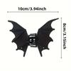 1/2/3 Stück Halloween Legierung Tier Fledermaus Haarspangen Schwarz Gothic Punk Stil Für Frauen Weihnachtsfeiern Haarspange Party Kopfschmuck