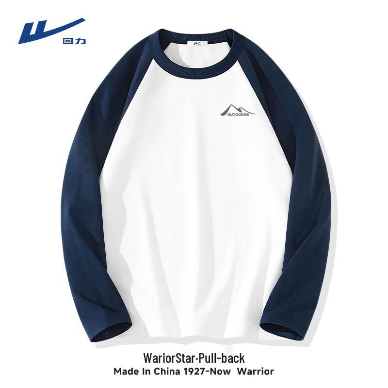 

Warrior Men s Pure Cotton Color-Block Long-Sleeve T-Shirt 3XL