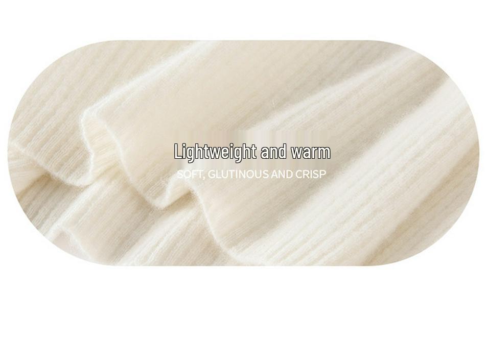Women's Slim Fit High Neck Pure Cashmere Pullover Sweater with Gold Button Ribbed Design