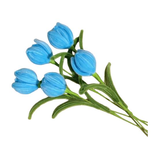 

Twisting Stick Tulip Wool Flowers Never Wither Floral Arrangement Long-Lasting Keepsake Flower for Home