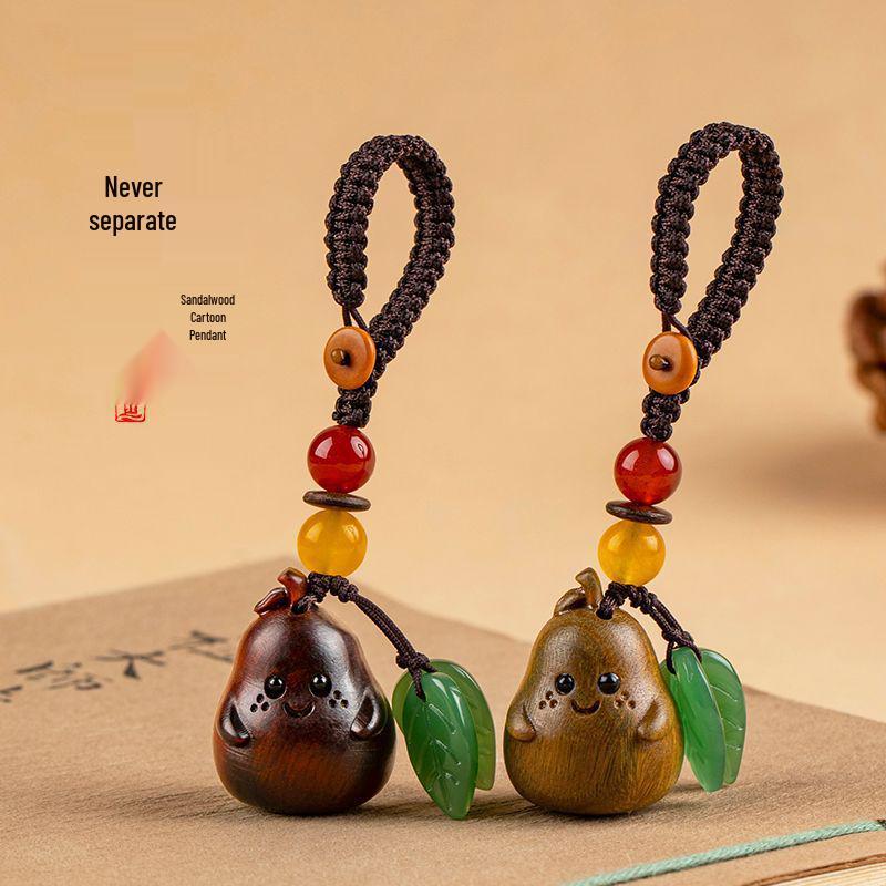Sandalwood Pear Couple Keychain & Phone Lanyard