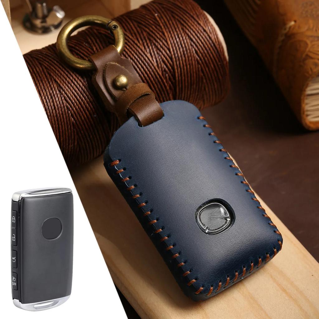 Car Key Case Cover For Mazda 3 Alexa CX5 CX8 CX4 2019 2020 3Button Smart Remote Car Key Accessories Holder Shell Car-Styling