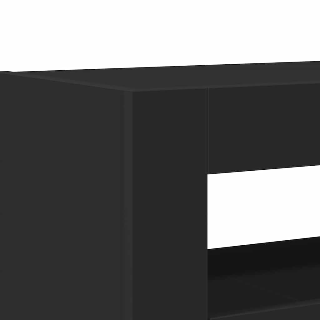 Sideboard Black 116 x 30 x 75 cm Particleboard