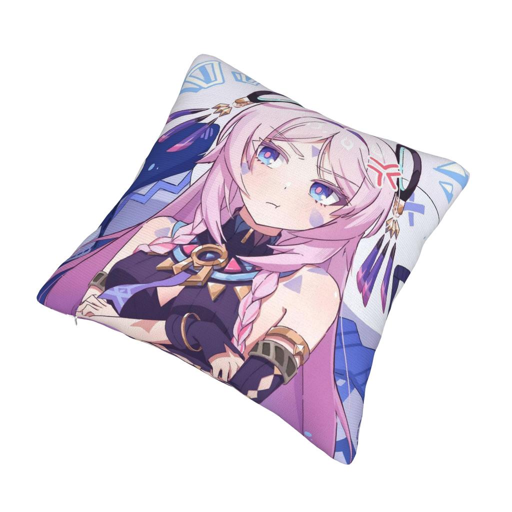 Genshin Impact Citlali Game Pillowcase Double-Sided Printing Polyester Cushion Cover Decoration Pillow Case Cover Home Zipper