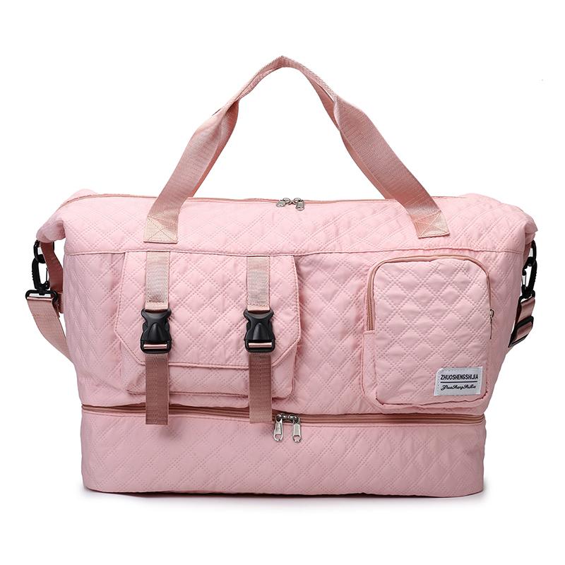Dry and Wet Separation Travel Bag Multi-Functional Women's Large Capacity Sports Fitness Bag Separation Shoes Bags
