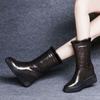 Fashion Round Toe Platform Fleece-lined Half High Women's Snow Boots Hot Winter 2025 Novelty New in Comfortable and Elegant Ladies Shoes