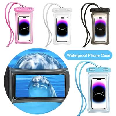 Transparent Waterproof Phone Case New with Lanyard Under 7.0 Inches Phone Pouch Touch Screen Phone Sealed Bag Swimming&Diving