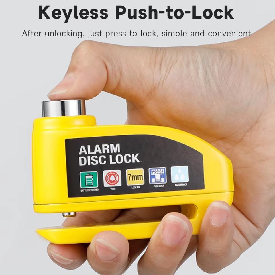 Blocare Alarmă Motocicletă Blocare Disc Bicicletă Avertizare 130DB Securitate Aliaj Antifurt Impermeabil Disc Frână Padlock Blocare Disc Frână