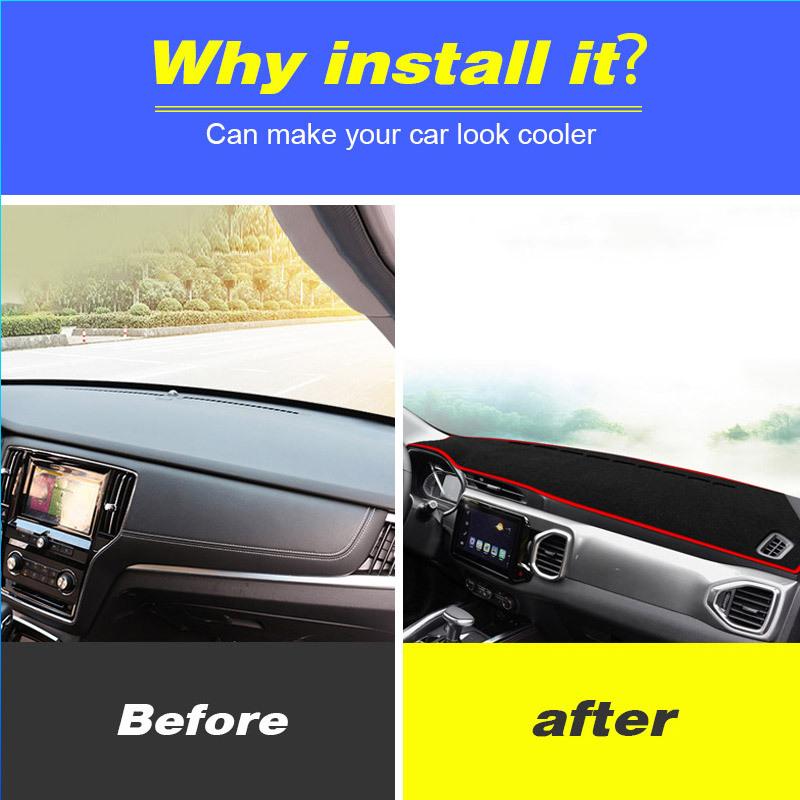 Vtear For Chery Tiggo 4 /Pro dashboard cover dust-proof pad interior Non-slip Dash mat styling decoration trim accessories parts
