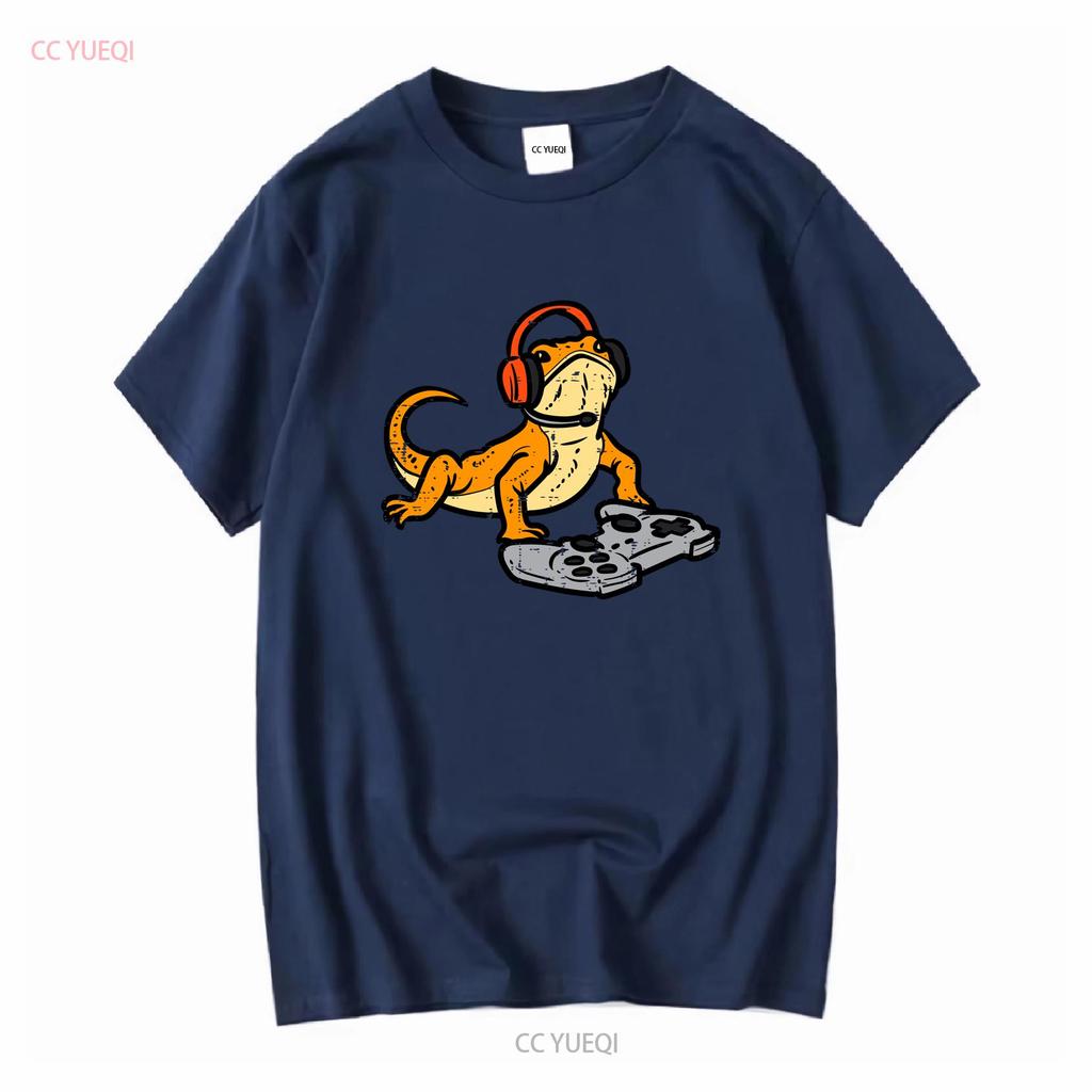 New Bearded Dragon Video Gaming Funny Gamer Animal SHIRT MADE IN USA Size S 3XL vintage Washed designer clothes Versatile Soft