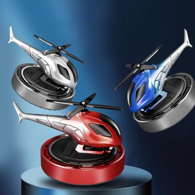 Auto-Lufterfrischer Auto-Aromatherapie-Diffusor Tragbar Solarbetrieben Rotierendes Hubschrauber-Design-Diffusor mit Duft aus Pflanzenextrakten