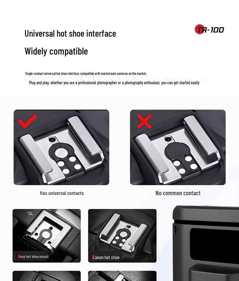 Jiebao TR100 Mini Flash for Mirrorless Digital Cameras with Universal Hot Shoe Mount