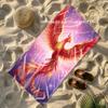 Starry Galaxy Phoenix Beach Towel Patterned Sunscreen And Windproof Suitable For Swimming Pool Camping Travel