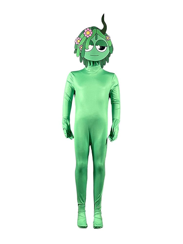 European & American Halloween Sprunki Rhythm Box Costume for Kids - Stage Performance Cosplay Outfit