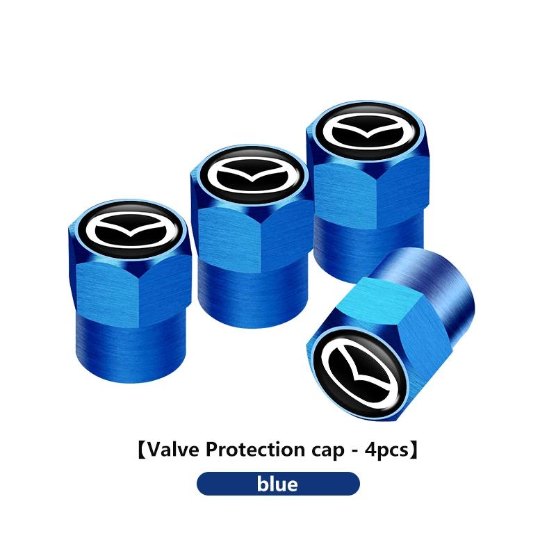 

2025 Hot 4Pcs Car Wheel Tire Valve Protection Caps Dust Cover For Mazda Atenza Demio CX3 CX5 CX7 CX30 MX3 MX5 Speed MPE MS