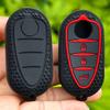 Silicone Key Cover Holder For Alfa Romeo Giulietta Myth Junior 4C Romeo Mito Myth 159 Gto Gta Car Remote Control Car Accessories