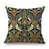 Hand Drawn Morris Pattern Motif Flower Plant Ivy Designs Home Decorative Sofa Throw Pillow Case Cotton Linen Cushion Cover