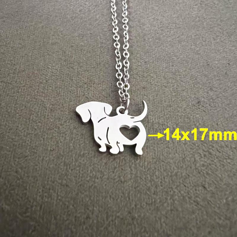 10 sztuk Małe Naszyjniki z Wisiorkami dla Psów Stal Nierdzewna 304 Polerowana Galwanizowana Akcesoria dla Zwierząt dla Psów