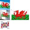 Welsh And Uk Flag Polyester Outdoor Indoor Garden Patriotic Banner For Home Decorations