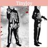 Print Childrens Skull Jumpsuit Horror Theme Skeleton Cos Halloween Clothes Set