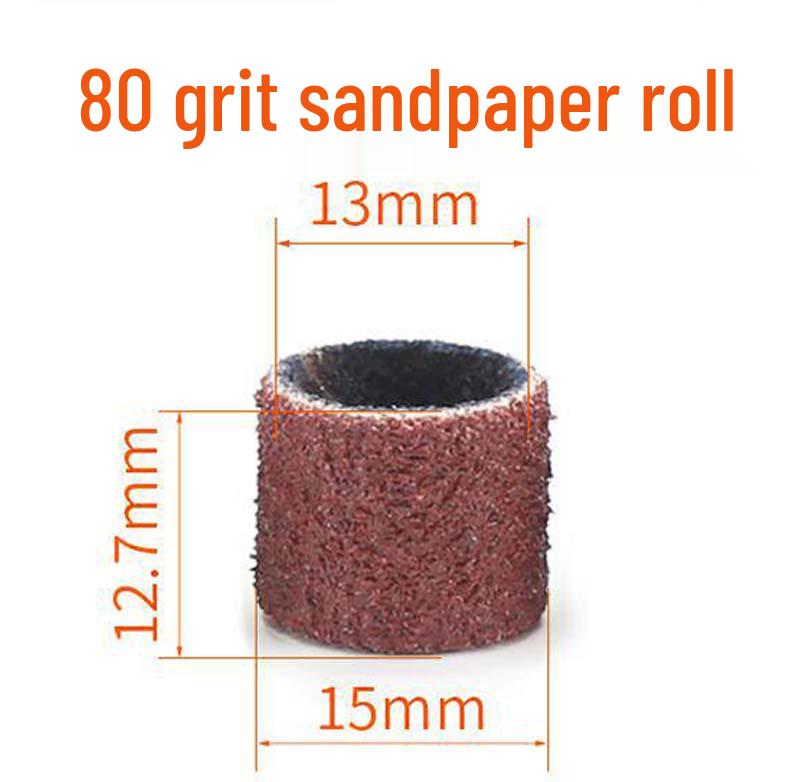 Sandpaper Ring Cloth Grinding Head for Woodworking and Carving Polishing