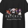 Frieren Anime T-Shirt Fantasy Magier Ästhetik Tee Vintage Otaku Geschenk Unisex Grafikshirt für Fans von Jenseits des Endes der Reise Kunstdruck!!!