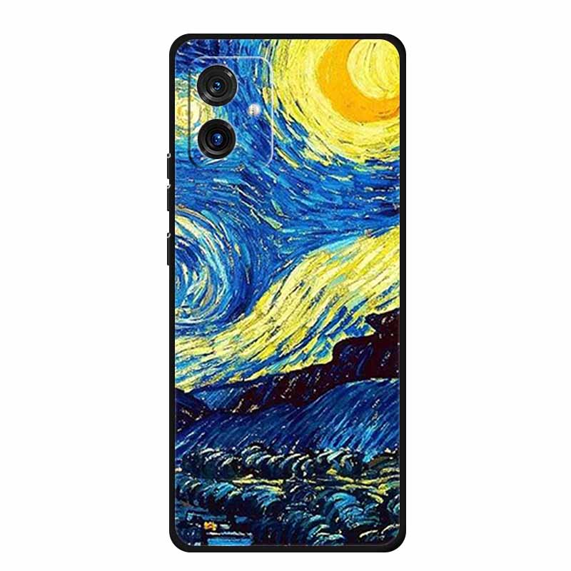 For Motorola G14 4G Case Animals TPU Silicone Soft Cover Phone Cases for Moto G14 G 14 MotoG14 PAYF0010IN Shockproof Wolf Fundas