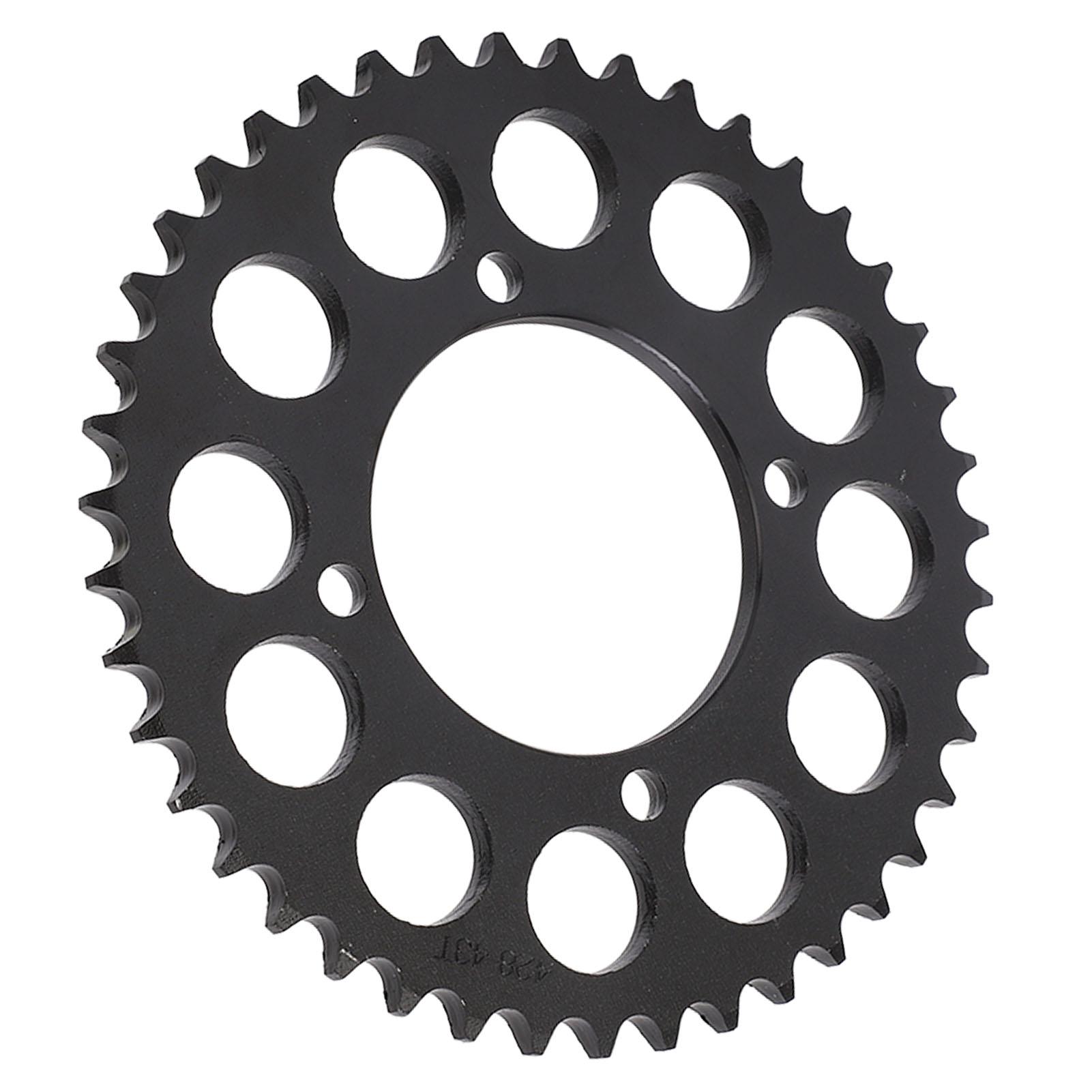 

428 43T Мотоциклетная цепь Задняя звездочка Стальная износостойкая Антикоррозийная Задняя приводная звездочка для DIY Карта